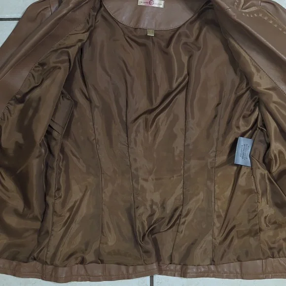 Vintage 70's/80's Brown Leather Jacket - Picture 4 of 12